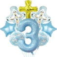 thumbnail image 4 of Cross balloon and digital balloon set for Religious birthday decoration commemoration, 4 of 10