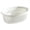 White, variant on RZDLIZJ 1Pc Plastic Thickened Colander,Heavy Duty Plastic Drain Basket,Large Capacity Deep Strainer for Pasta,Noodle,Vegetable Draining,Home Kitchen Use,9.8x6x3.5Inc