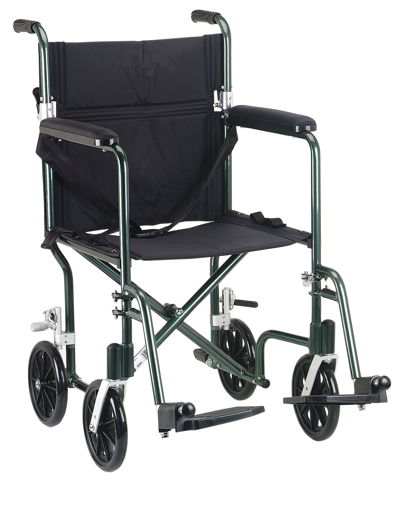 Drive Medical Flyweight Lightweight Folding Transport Wheelchair