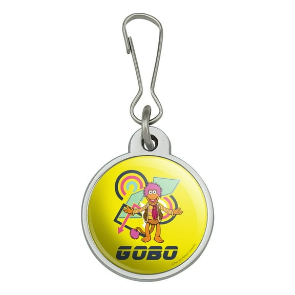 Retro 80's Gobo Fraggle Rock Jacket Handbag Purse Luggage Backpack Zipper Pull Charm