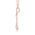 thumbnail image 2 of ANGARA Natural Diamond Ribbon Cross Pendant in 14K Rose Gold for Women (Size-1.3mm| Color-G| Clarity-VS2) | April Birthstone, Birthday, Anniversary, Jewelry Gift for Women | Natural Diamond Necklace, 2 of 7