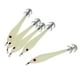 thumbnail image 4 of 5 Piezas Señuelos de Pesca Noctilucentes Señuelos de Calamar Cebos Duros Aparejos de Pesca de Gambas de con Plantillas de Anzuelo de Calamar Luminoso, 4 of 5