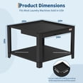 thumbnail image 3 of Qinaqin 29" Laundry Pedestal con Pullout-Shelf Universal Fit Anti-Vibration cm de Anchoashing Machine Soporte Base Almacenamiento 800 lbs Capacity, 3 of 7
