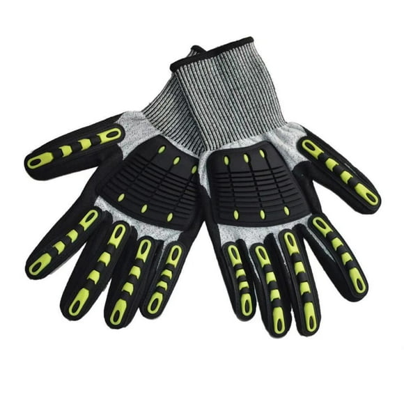 Work Gloves Cut Resistant Mechanic Gloves Level Cut Protection Garden Construction Large,