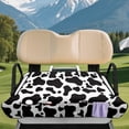 thumbnail image 3 of XYZCANDO Cow Print Terry Cloth Golf Cart Seat Cover - 4 Storage Pockets, Non-Slip Universal Fit for 2-Seat Golf Carts, 3 of 9
