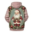 thumbnail image 4 of HOMBOM Vintage Santa Christmas Sweatshirts for Womens Hoodies Pullover Fleece Linend Long Sleeve Casual Ladies Shirts, 4 of 9