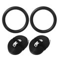 thumbnail image 1 of ABS Gymnastic Rings, Fitness Training Tool with Straps, Black, 1 of 4