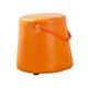 thumbnail image 4 of Reposapiés pequeño Reposapiés Taburete con escalón Marco de Madera Maciza con asa Altura Estable compacta 27 cm Sofá versátil Taburete de té para Sala Naranja, 4 of 9