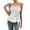 White, variant on Ulitacool Women'S Shirts Strapless Tank Top Summer Sleeveless Blouse Beach Pure Color Basic T Shirt Classic Daily Wear 2Xl White