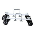 thumbnail image 1 of S SERENABLE 2 Pieces Radiator Brackets Mobile Pulley Bracket Nylon Heavy Duty Universal Easy Black Wheel, 1 of 9