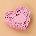 thumbnail image 2 of MLINS 250Pcs 4 Inch Wedding Tableware Decoration Hollow Love Heart Placemats Oil Proof Floral Paper Doilies Cake Baking Paper Mats Random Color, 2 of 8