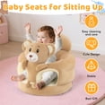 thumbnail image 3 of Baby Support Sofa,Support Chairs for Sitting Up, Seats Designed for Infants Aged 3-12 Months, Baby Sit Up Chair Sofa, Plush Babies Learning to Sit Chair, Brown Bear, 3 of 8