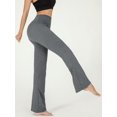 thumbnail image 3 of Women's Super Soft High Waist Flare Pants, Tummy Control Soft Bootleg Boot cut Pants, 3 of 14