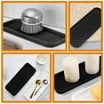 thumbnail image 5 of 2 Pcs Silicone Kitchen Mat Tray for Bathroom Counter Countertop Flatware Sponge Holder, 5 of 6