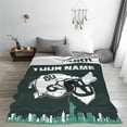 thumbnail image 2 of Custom New York 2 Blanket Personalized Throw Blankets Name and Number for Men Women Boy Football Style Decor Gifts, 2 of 6