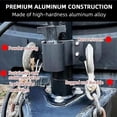 thumbnail image 3 of Aluminum Trailer Chain Holder, Heavy Duty RV Towing Chain & 7-Way Plug Organizer, Anti-Rust Cable Wire Harness Storage for 2" Tongue Jack, 3 of 8
