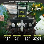 Sun Joe 12-Amp Corded Electric Garden Tiller and Soil Cultivator Machine for Yard, 16-Inch