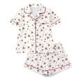 thumbnail image 2 of Censtreet Womens Pajamas Set 2 Pack Button Down Summer Sleepwear Short Sleeve Comfy Pjs Loungewear Set, 2 of 8