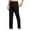 Black, variant on Wyobmus Mens Lightweight Beach Pants Summer Casual Yoga Drawstring Elastic Waist Breathable Length Pants Black