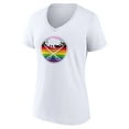 thumbnail image 2 of Women's White Buffalo Sabres Team Pride Logo V-Neck T-Shirt, 2 of 2