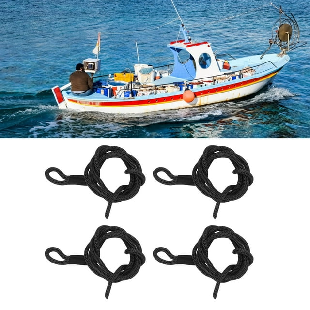 Dock Lines Boat Ropes 4PCS Boat Mooring Marine Ropes Dock Line Marine Mooring Rope Boat Dock Line For Marine 1.5m Long High Strength Polyester