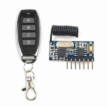 433Mhz Wireless  Remote Control Transmitter and Receiver Module Set 4 CH Output Control Switch for DIY Projects