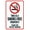Warning Sign 1, variant on This Is A Smokefree Property Thank You For Not Smoking With Graphic Sign - 8"x12", Security Metal Decor for Business, Office, Home, Street, Road, No Smoking Zones