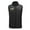 Black, variant on SELONE Heated Vests for Men Women 9 Zones 3 Heating Levels Fleece Jacket Sleeveless Printed Casual Coat Plus Size