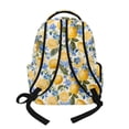 thumbnail image 3 of SEANATIVE Backpacks for Girls Boys Teens School Bookbag Travel Daypack Multi Pockets Elementary Kids Backpack with Padded Adjustable Straps, for Back to School, Lemon Flower, 3 of 7