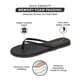 thumbnail image 2 of Sandalias tipo flip flop Project Cloud con espuma viscoelástica, veganas, negras, talla 5.5, 2 of 6