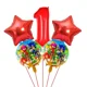 thumbnail image 2 of Bola de decoración de Sonic para fiesta de Cumpleaños de Niños, juego de globos con número de dibujos animados, suministros para Baby Shower, juguete para niños, Bola de aluminio, nuevo（5pcs3, 2 of 5
