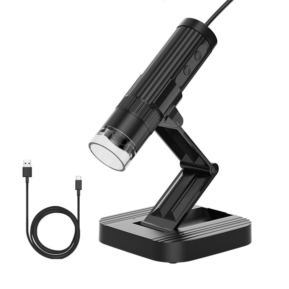 Microscope Numérique Caméra, Microscope USB Portatif 50X-1000X, Vidéo 1080P, Lumières LED Intégrées, Support Réglable pour PC Ordinateur Portable Téléphones, Résolution, pour Adultes Enfants