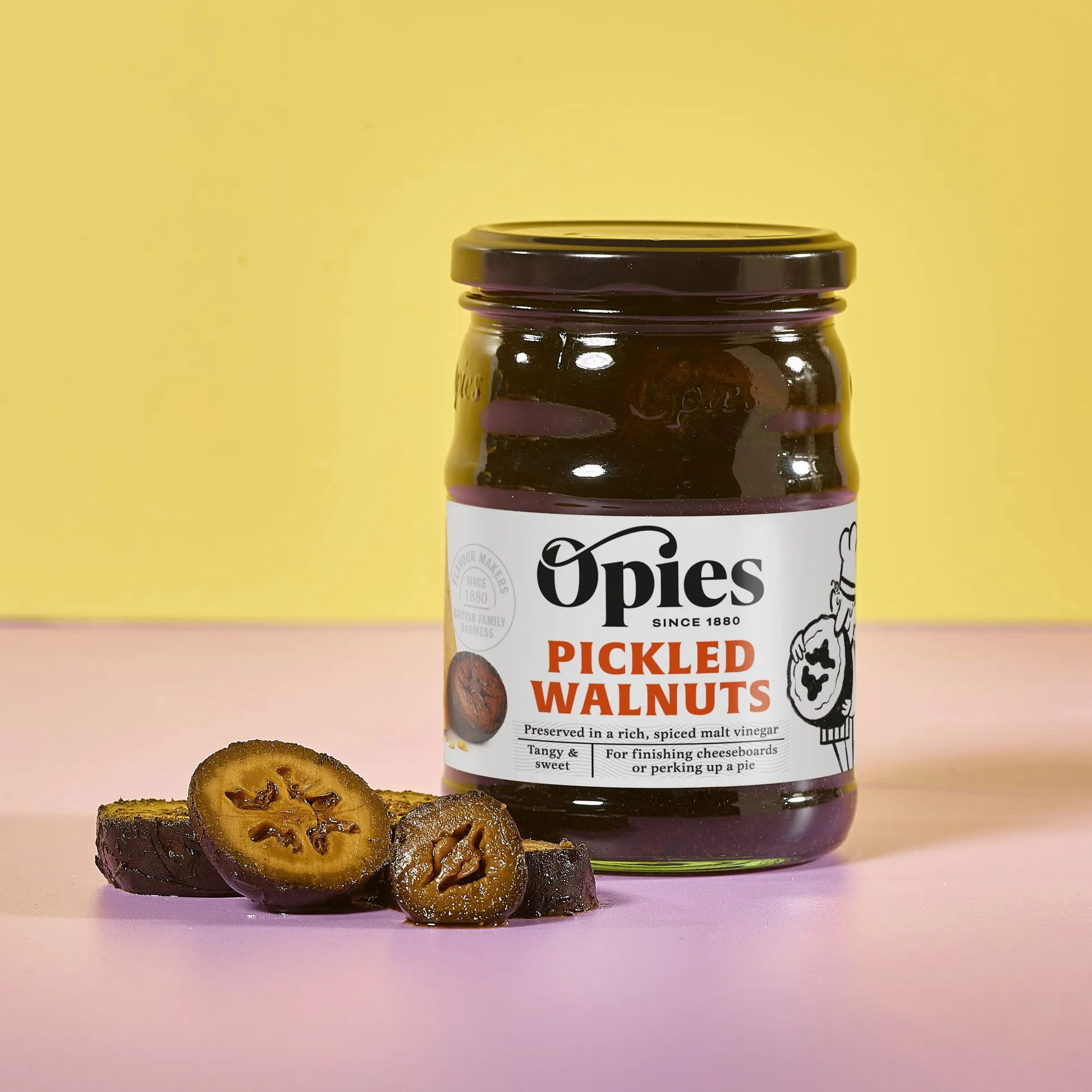 Opies Pickled Walnuts - 390g - 4 Pack