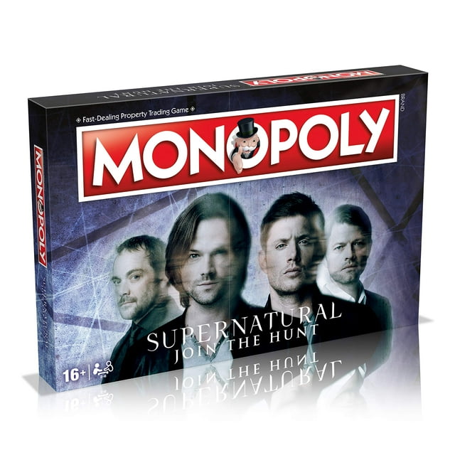Juego de mesa Winning Moves Supernatural Monopoly para mayores de 16 años, gris