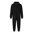 thumbnail image 5 of fartey Hooded Jumpsuits for Men Solid Color Fleece One Piece Pajamas Warm Pockets Long Sleeve Full Zip Plus Size Sleepwear, S-5XL, 5 of 6