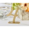Gold Table Numbers Set - 1 Through 6 - Made of Wood Fiberboard (18094SM)