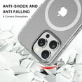 thumbnail image 5 of MyBat Pro Savvy Series MagSafe Case for Apple iPhone 16 Pro Max - Clear Glitter, 5 of 5