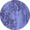 thumbnail image 1 of Ahgly Company Indoor Round Patterned Sky Blue Dress Blue Area Rugs, 3' Round, 1 of 6