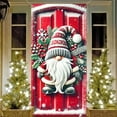 thumbnail image 5 of HomeKingdee Christmas Door Cover Decoration Merry Christmas Gnome Door Hanging Banner Backdrop Red Hat Door Cover Photography Background Winter Xmas New Year Decor, 5 of 6