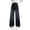 Z-03Dark Blue, variant on Boys Girls Star Ripped Flare Denim Pants Baggy Elastic High Waist Distressed Applique 𝐘2K Hip Hop Fashion Jeans