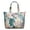 Floral, variant on Travel Tote Bag with Rocket Spacecraft Print Lightweight Weekender Bag with Multiple Pockets for Weekend Getaways Business Trips