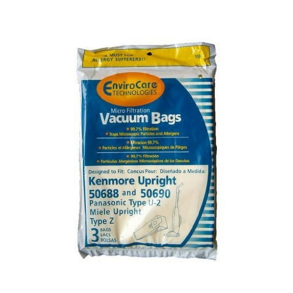 75 Kenmore Sears 50688/50690 U Vacuum Bags, Upright, Canister, Panasonic U-2, Mi