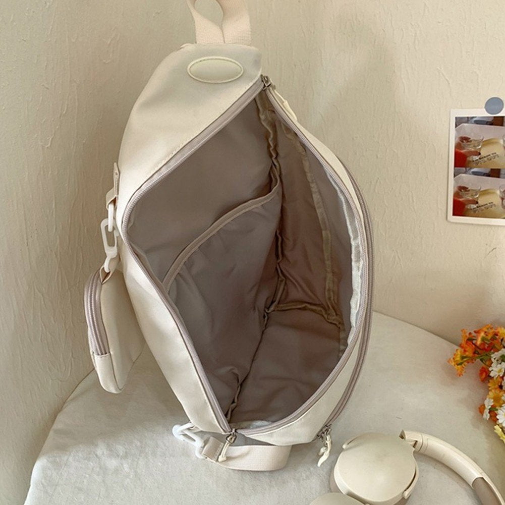 Vjnyvs Casual Ita Bag Transparent Shoulder Bag Chest Bag Simple Pin Display Chest Pack Single Shoulder Bag Handbag Phone Bag for Women Men