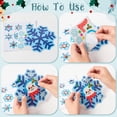 thumbnail image 4 of Set de adornos de copos de nieve para invierno, 123 unidades, BeYuMi, de Art Craft Kit, 4 of 6