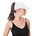 thumbnail image 3 of Womens Criss Cross Ponytail Baseball Cap High Messy Bun Ponycap Quick Drying Mesh Trucker Hat, 3 of 8