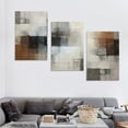 thumbnail image 4 of ONETECH Abstract Canvas Wall Art Pictures Prints for Living Room Bedroom Decor Large Contemporary Gray Artwork Office Kitchen Nursery Home Decoration Framed Kitchen Decor Sense 12''x16''X3 Panels, 4 of 4