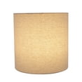 thumbnail image 3 of Aspen Creative 31226 Transitional Drum (Cylinder) Shaped Spider Construction Lamp Shade in Light Grey, 8" wide (8" x 8" x 8"), 3 of 5