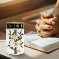 thumbnail image 5 of COEQINE Cross Solar Lights Outdoor for Pathway Lawn Cemetery Grave Decorative Cemetery Solar Candle Solar Votive Candles for Outside Home Solar Decorations, Lily Flower Leaf Cross, 5 of 7