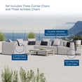 thumbnail image 2 of Modway Saybrook 6-Piece Outdoor Patio Upholstered Sectional Sofa, 2 of 11
