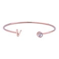 thumbnail image 1 of Pulsera Mujer Inicial Letra LuckyLy, Acero Inoxidable y Zirconia Cúbica, Modelo Sonia rosa UNITALLA, 1 of 8